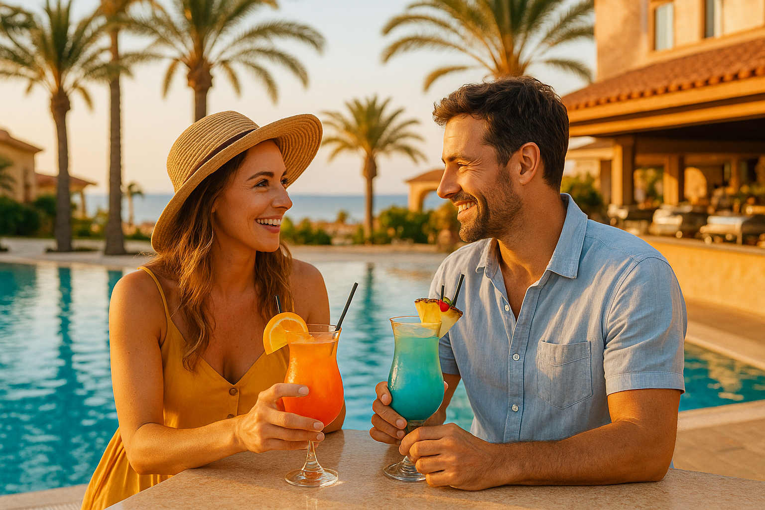 All Inclusive 2026 – Gäste am mediterranen Hotelbuffet