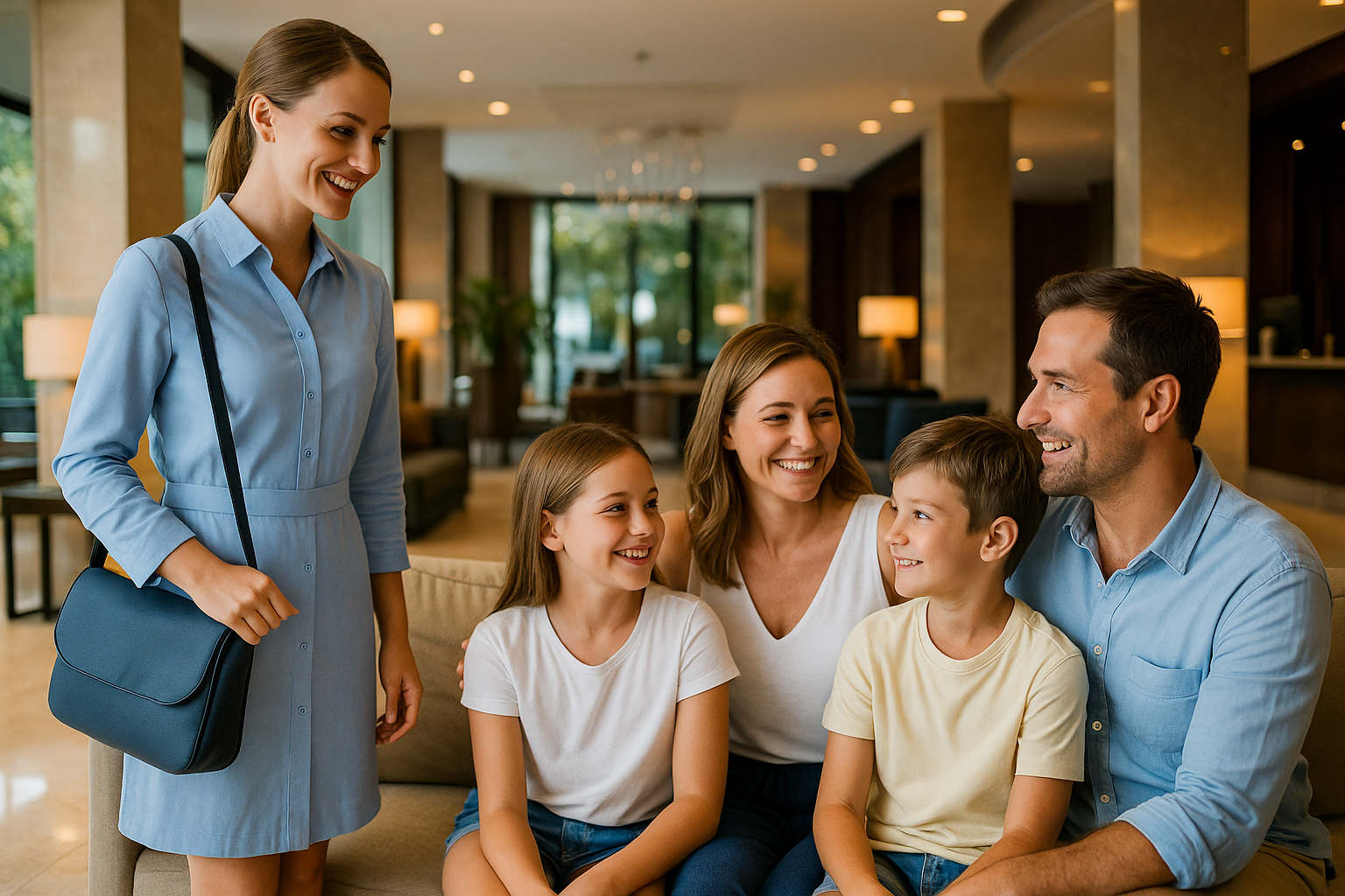 Pauschalreisen 2026 – Reiseleitung begrüßt Gäste im Resort