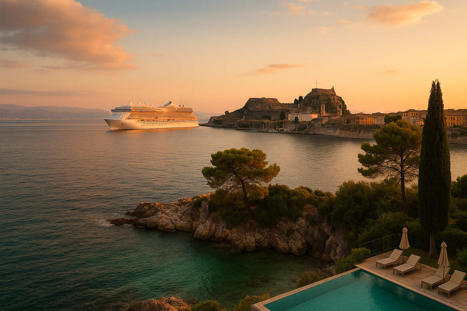 Kombireisen Kreuzfahrt Korfu und Hotel