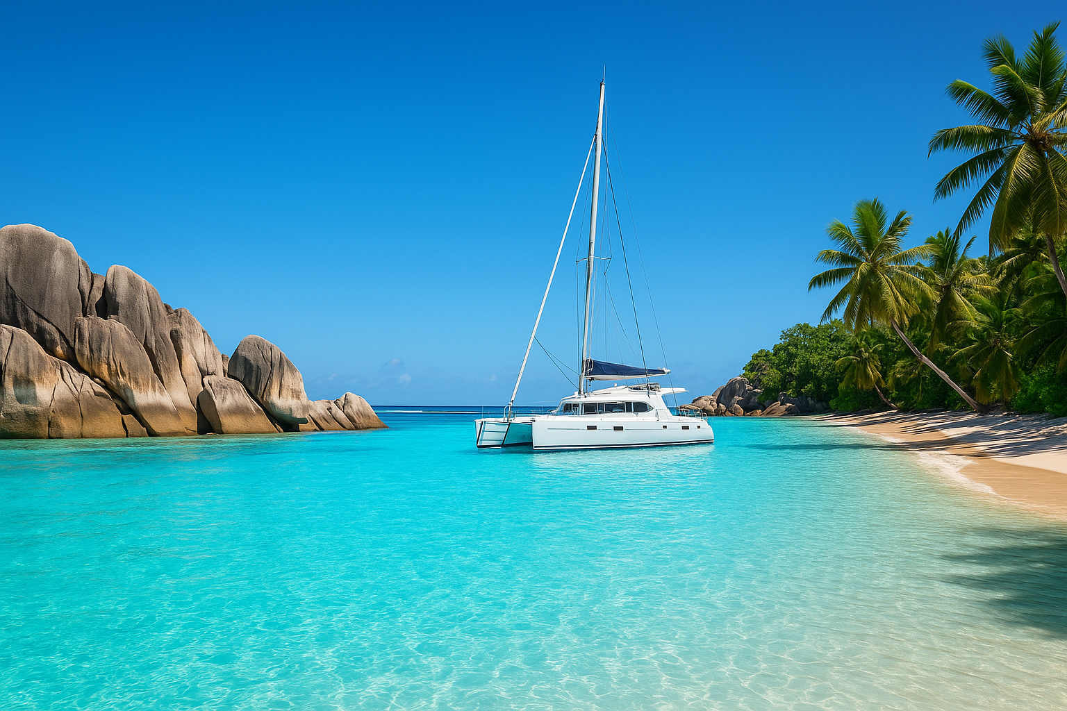 Segeltörn Seychellen – Katamaran